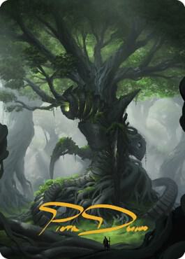 Forest Art Card (Gold-Stamped Signature) card image