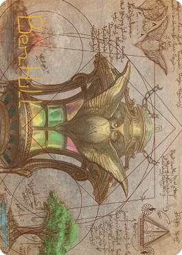 Chromatic Lantern Art Card (Gold-Stamped Signature) card image