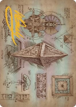 Keening Stone Art Card (Gold-Stamped Signature) card image
