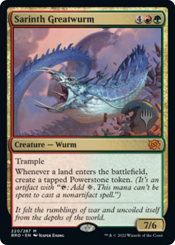 Sarinth Greatwurm card image