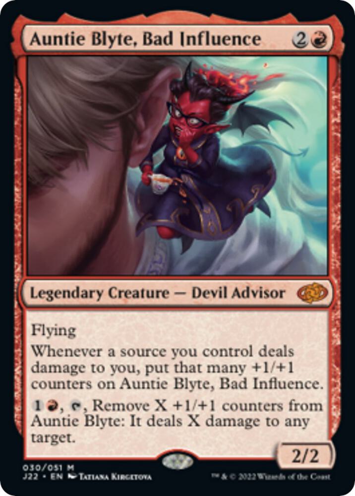 Auntie Blyte, Bad Influence card image