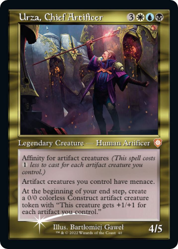 Urza, Chief Artificer (Display Commander) - Thick Stock card image
