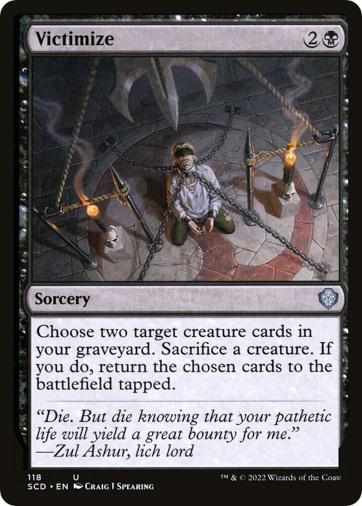 Victimize card image
