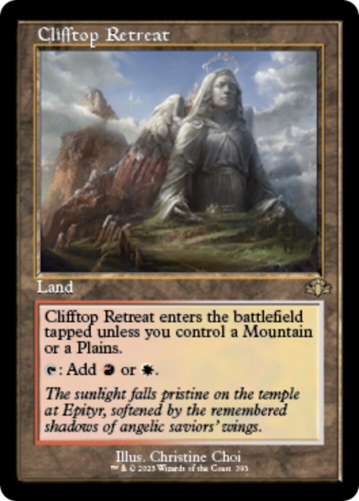 Clifftop Retreat (Retro Frame) card image