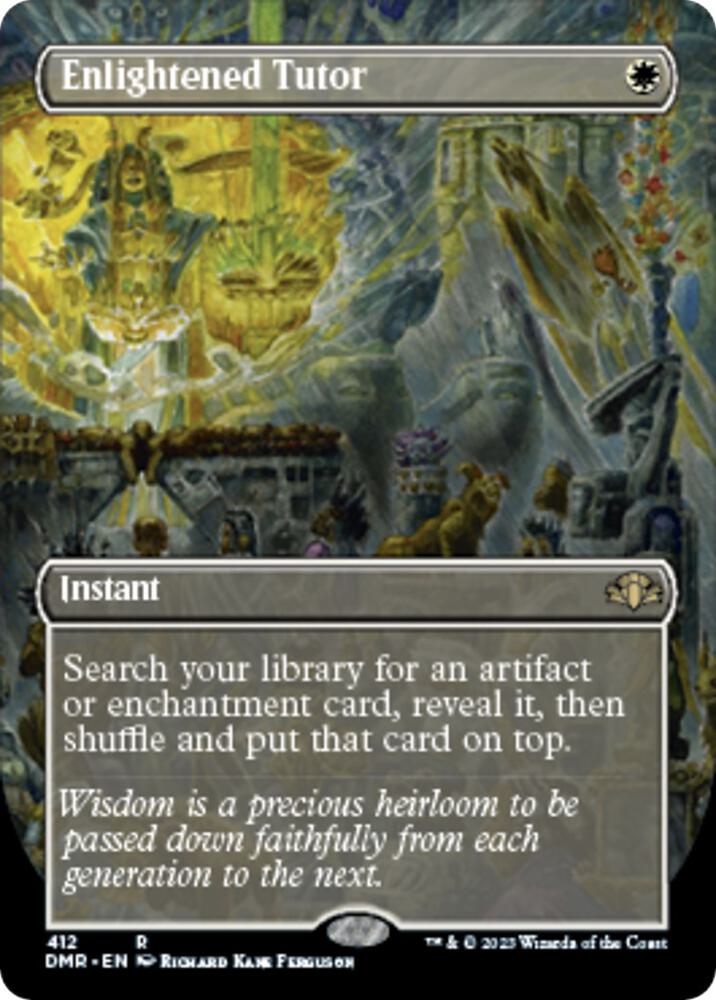 Enlightened Tutor (Borderless) card image