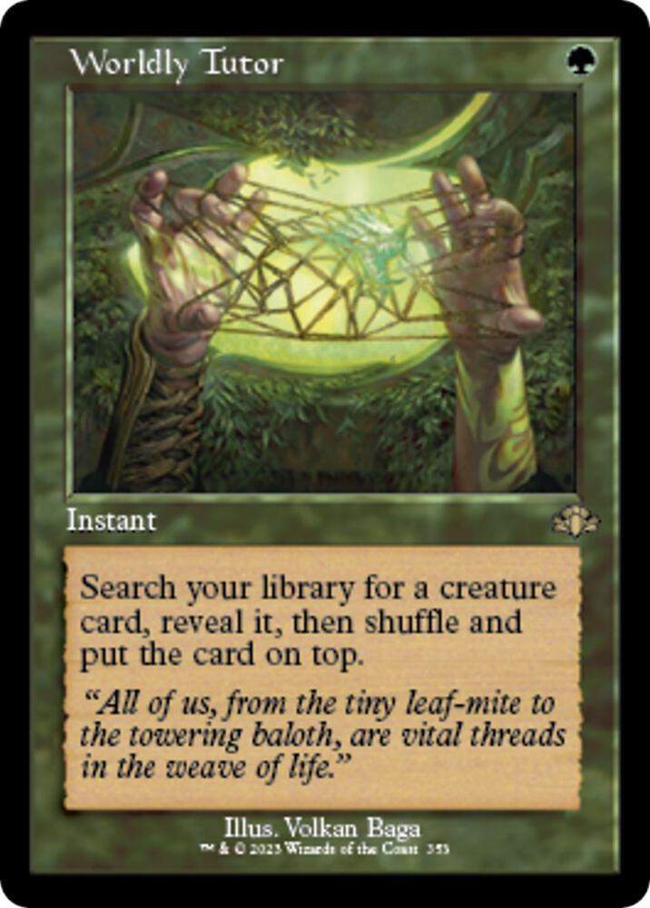 Worldly Tutor (Retro Frame) card image