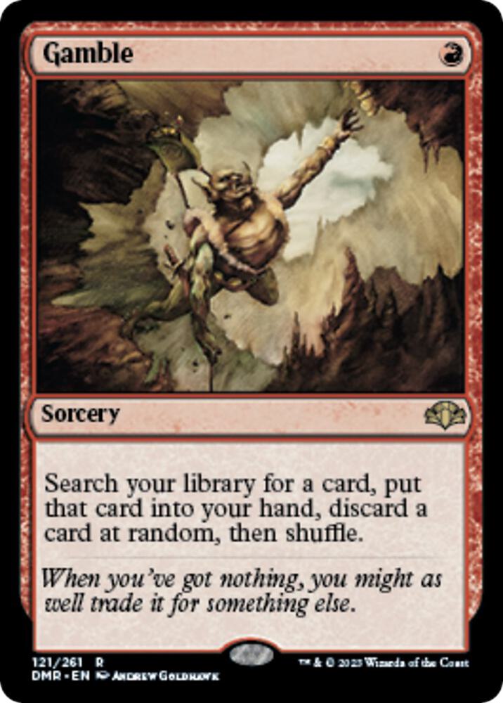 Gamble card image