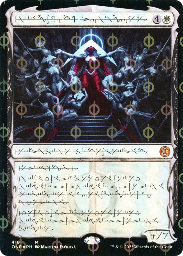 Elesh Norn, Mother of Machines (Phyrexian) (Step-and-Compleat Foil) card image