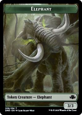 Elephant // Construct Double-Sided Token card image
