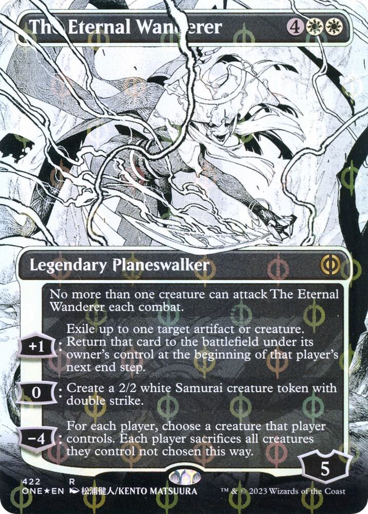 The Eternal Wanderer (Borderless) (Step-and-Compleat Foil) card image