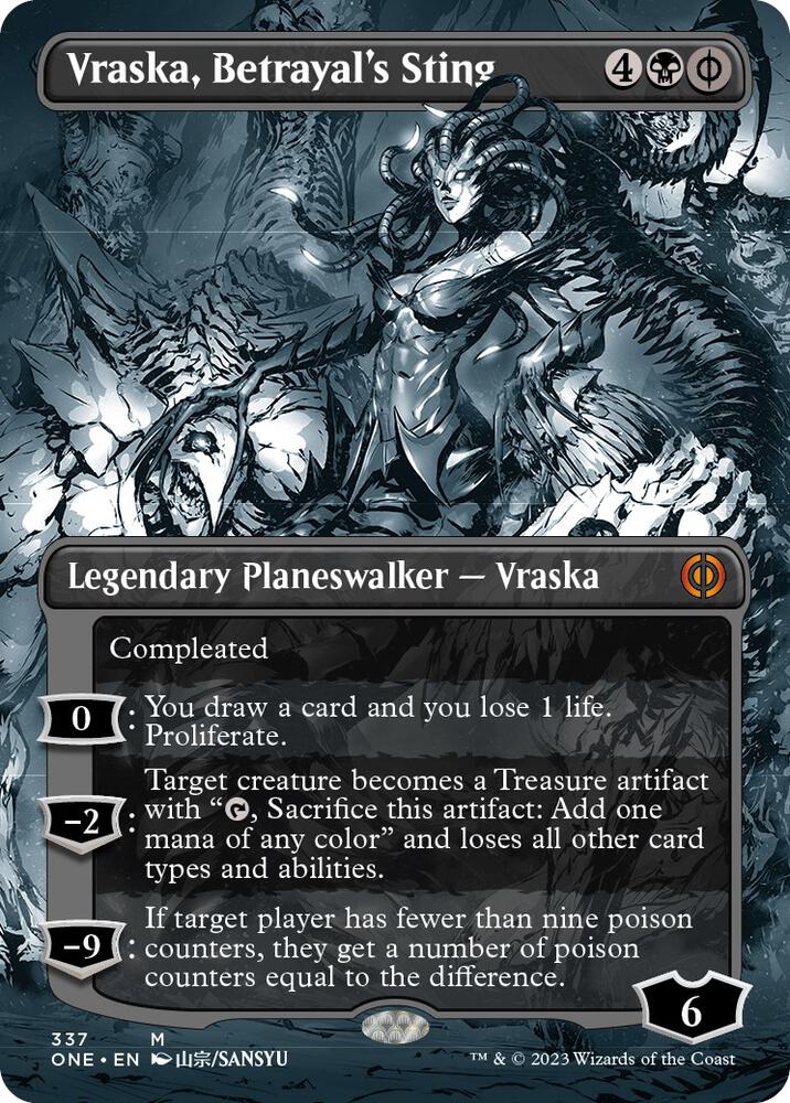 Vraska, Betrayal's Sting (Borderless) card image