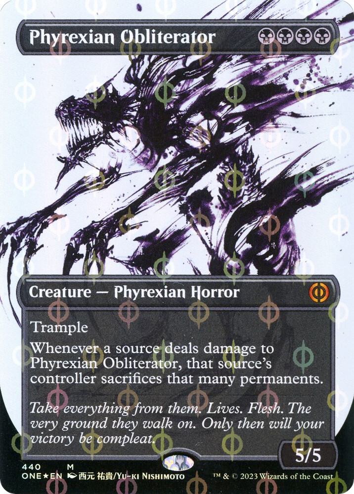 Phyrexian Obliterator (Showcase) (Step-and-Compleat Foil) card image