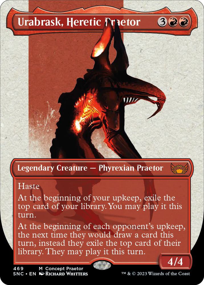 Urabrask, Heretic Praetor (Concept Praetor) (Step-And-Compleat Foil) card image