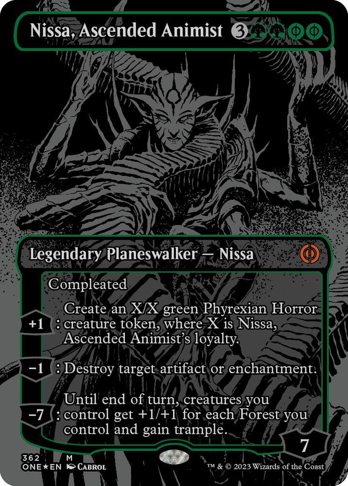 Nissa, Ascended Animist (Oil Slick Raised Foil) card image