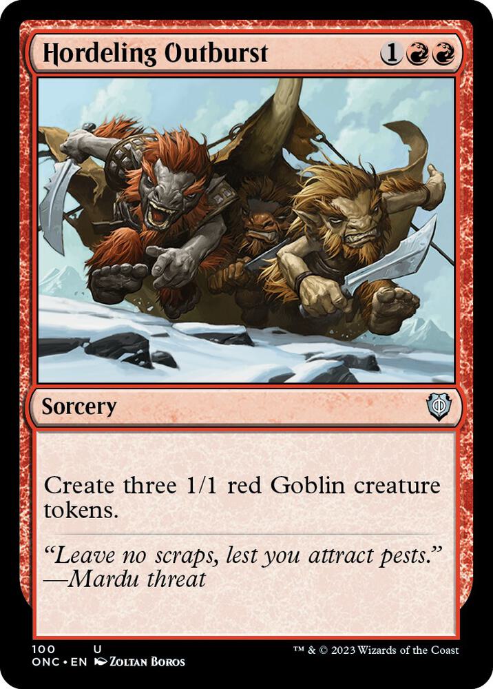 Hordeling Outburst card image