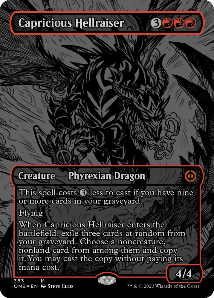 Capricious Hellraiser (Oil Slick Raised Foil) card image