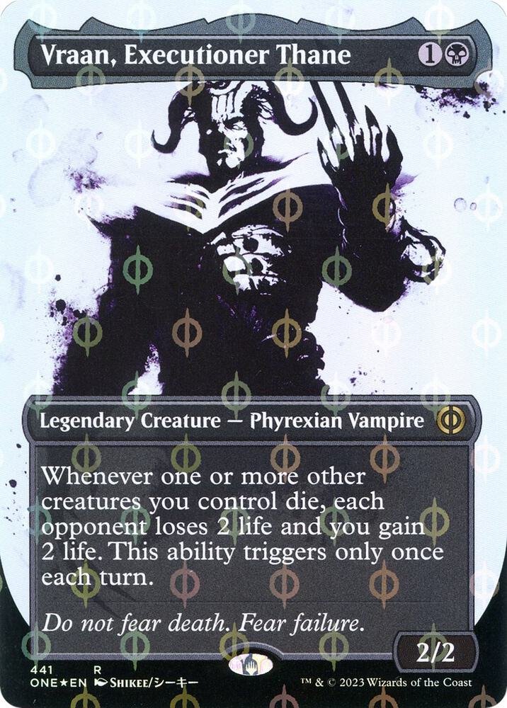 Vraan, Executioner Thane (Showcase) (Step-and-Compleat Foil) card image