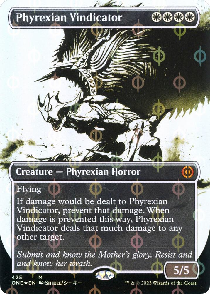 Phyrexian Vindicator (Showcase) (Step-and-Compleat Foil) card image
