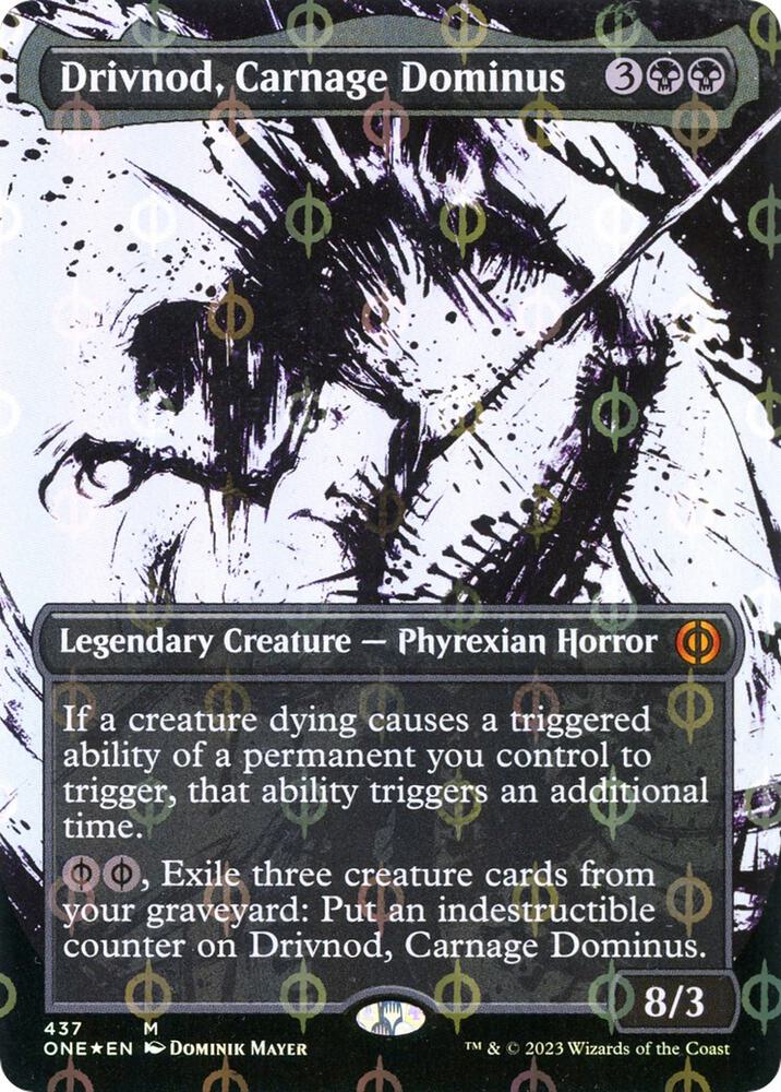Drivnod, Carnage Dominus (Showcase) (Step-and-Compleat Foil) card image