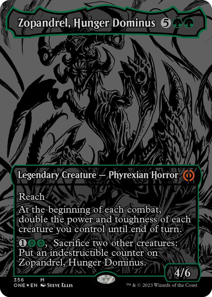 Zopandrel, Hunger Dominus (Oil Slick Raised Foil) card image