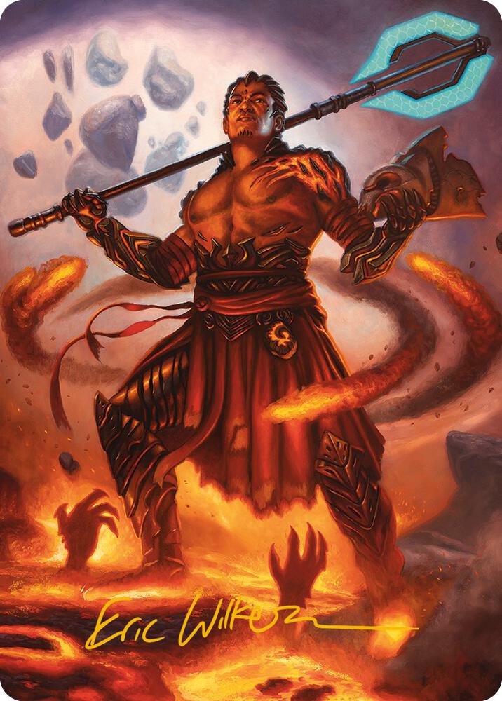 Koth, Fire of Resistance Art Card (Gold-Stamped Signature) card image