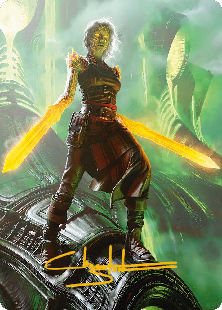 Nahiri, the Unforgiving Art Card (51/81) (Gold-Stamped Signature) card image