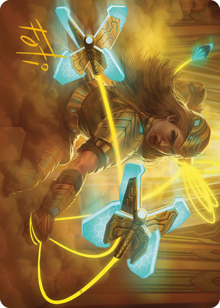 Bladehold War-Whip Art Card (Gold-Stamped Signature) card image