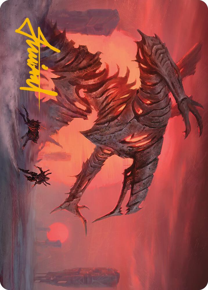 Red Sun's Twilight Art Card (Gold-Stamped Signature) card image