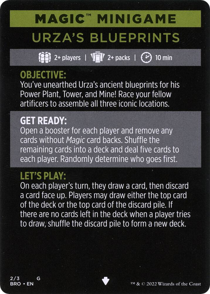 Magic Minigame: Urza's Blueprints card image