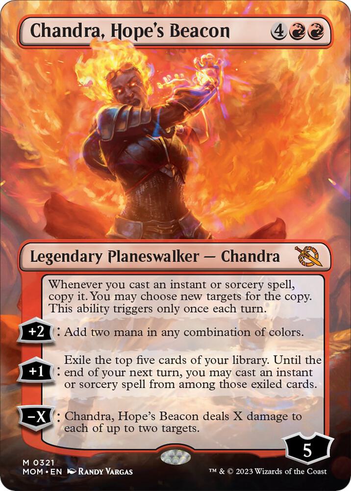 Chandra, Hope's Beacon (Borderless) card image
