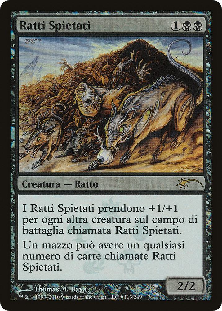 Relentless Rats (Italian) - "Ratti Spietati" card image