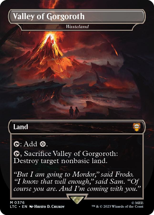 Valley of Gorgoroth - Wasteland (Borderless) card image