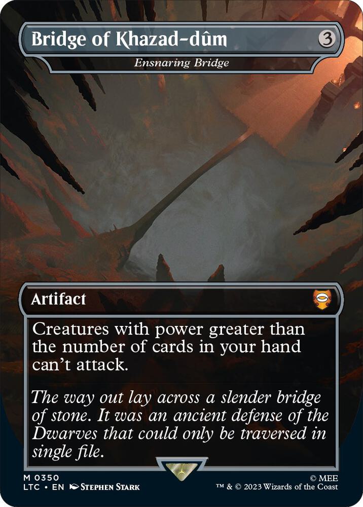 Bridge of Khazad-dum - Ensnaring Bridge (Borderless) card image