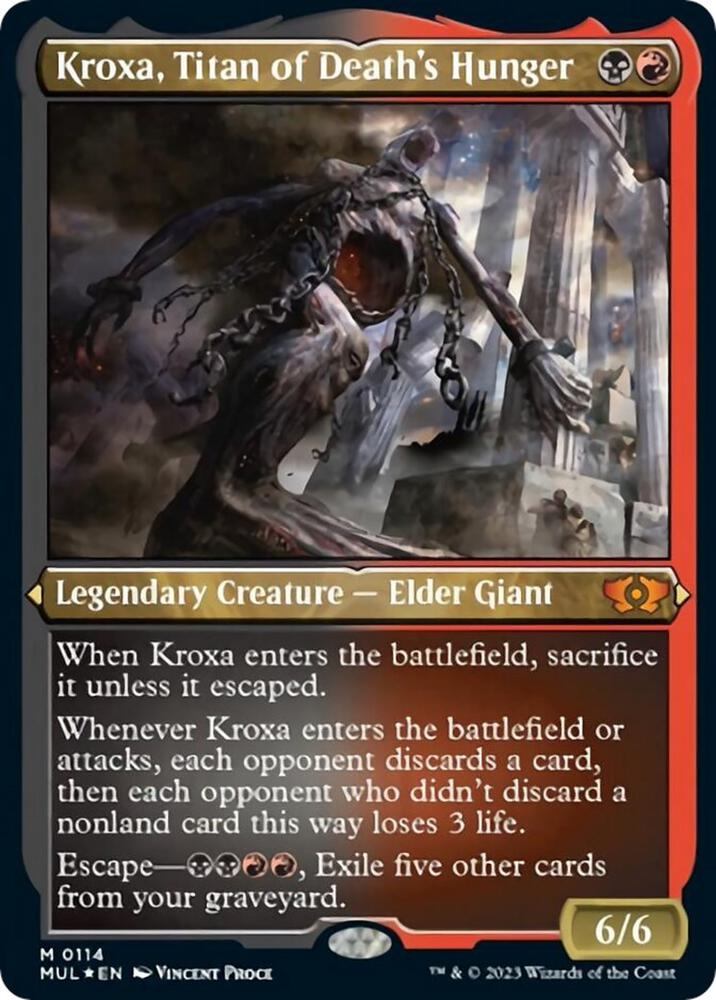 Kroxa, Titan of Death's Hunger (Foil Etched) card image