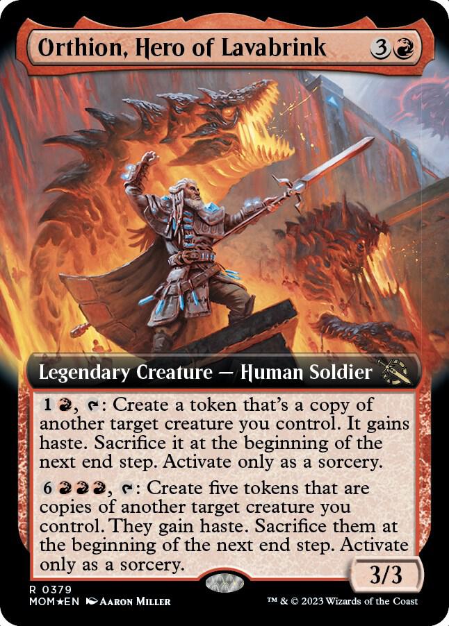 Orthion, Hero of Lavabrink (Extended Art) card image
