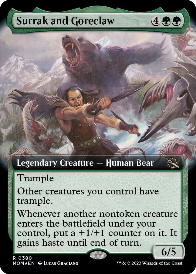 Surrak and Goreclaw (Extended Art) card image