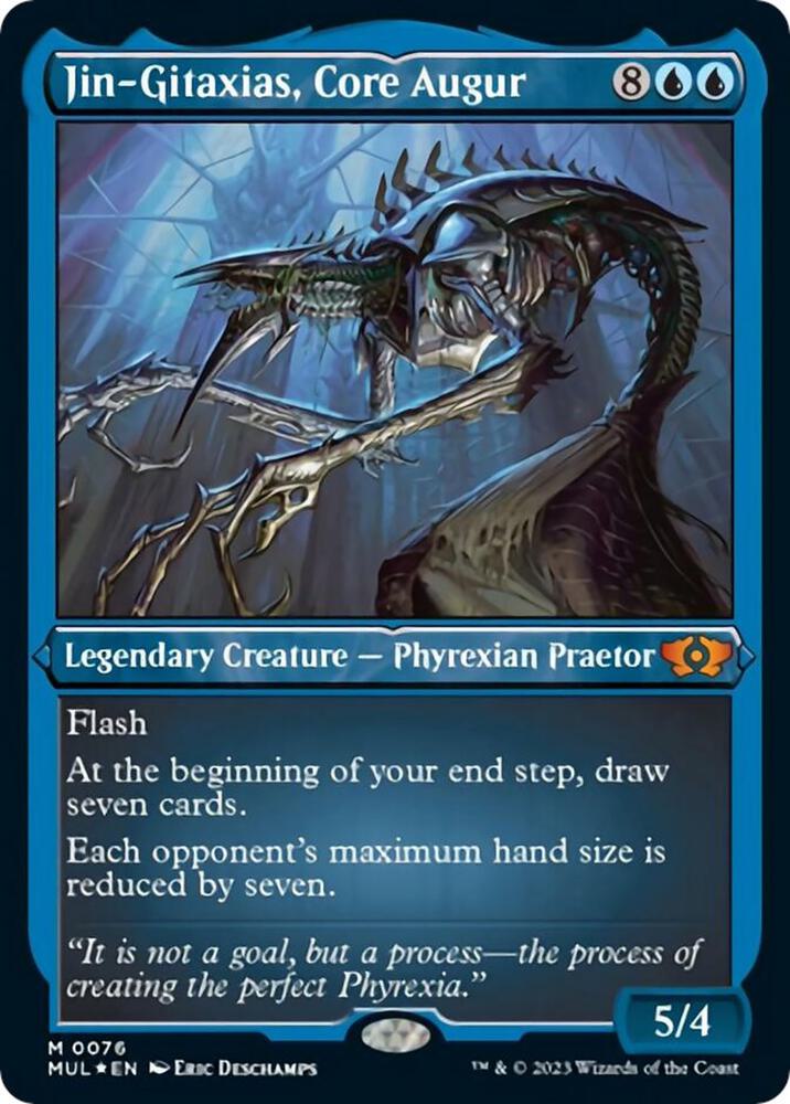 Jin-Gitaxias, Core Augur (Foil Etched) card image