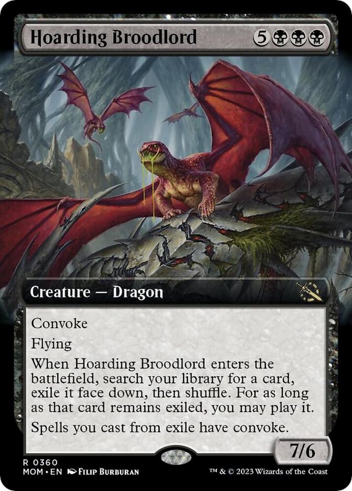 Hoarding Broodlord (Extended Art) card image
