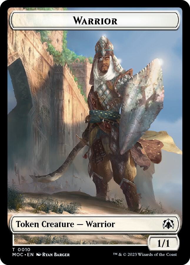 Warrior // Emblem - Elspeth, Sun's Champion Double-sided Token card image