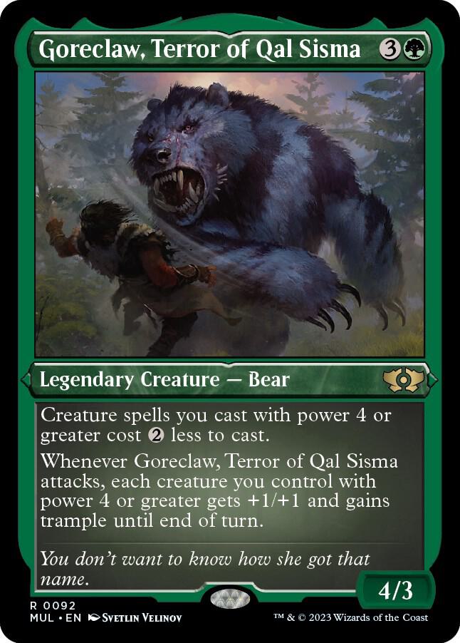 Goreclaw, Terror of Qal Sisma (Foil Etched) card image