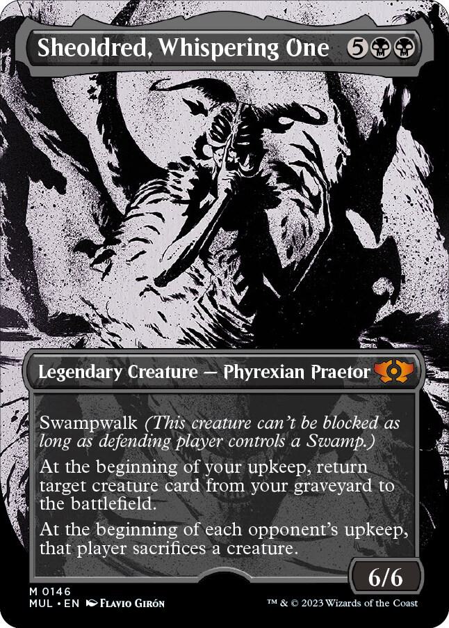 Sheoldred, Whispering One (Halo Foil) card image