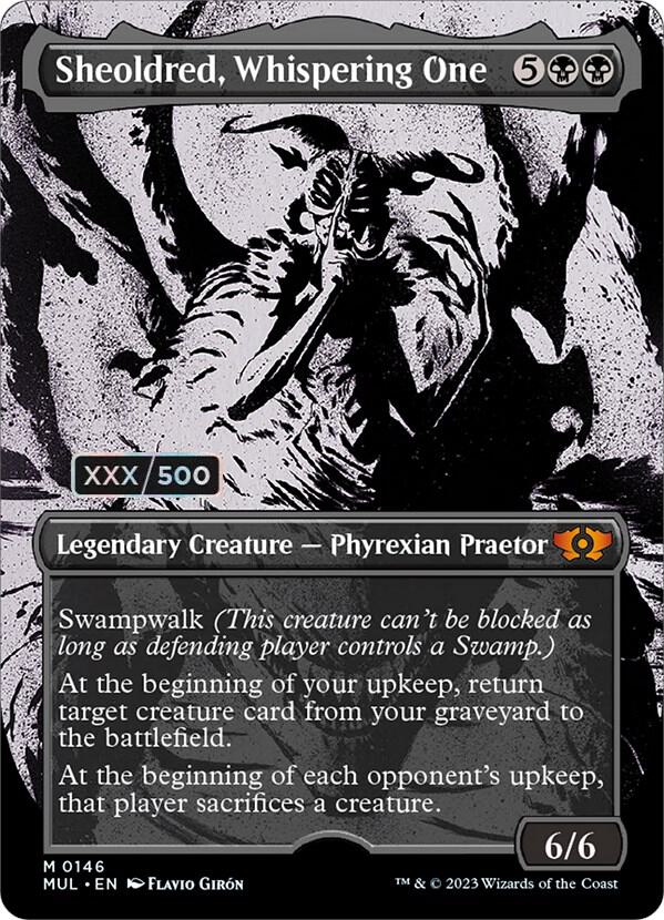 Sheoldred, Whispering One (Serial Numbered) card image