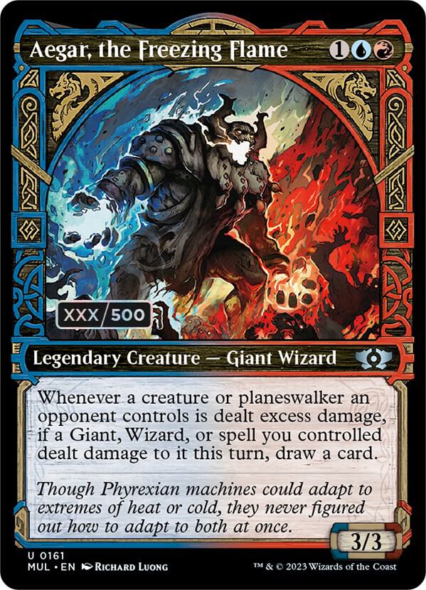 Aegar, the Freezing Flame (Serial Numbered) card image