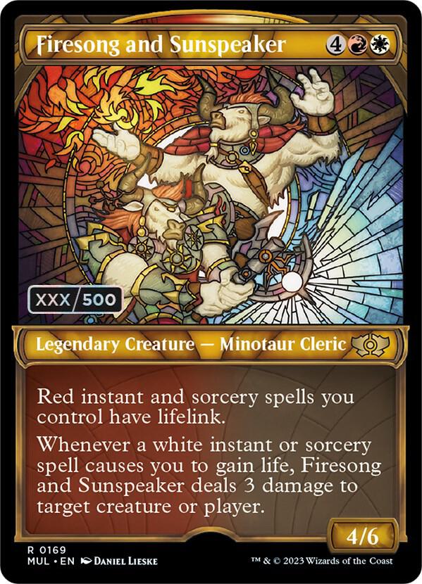 Firesong and Sunspeaker (Serial Numbered) card image