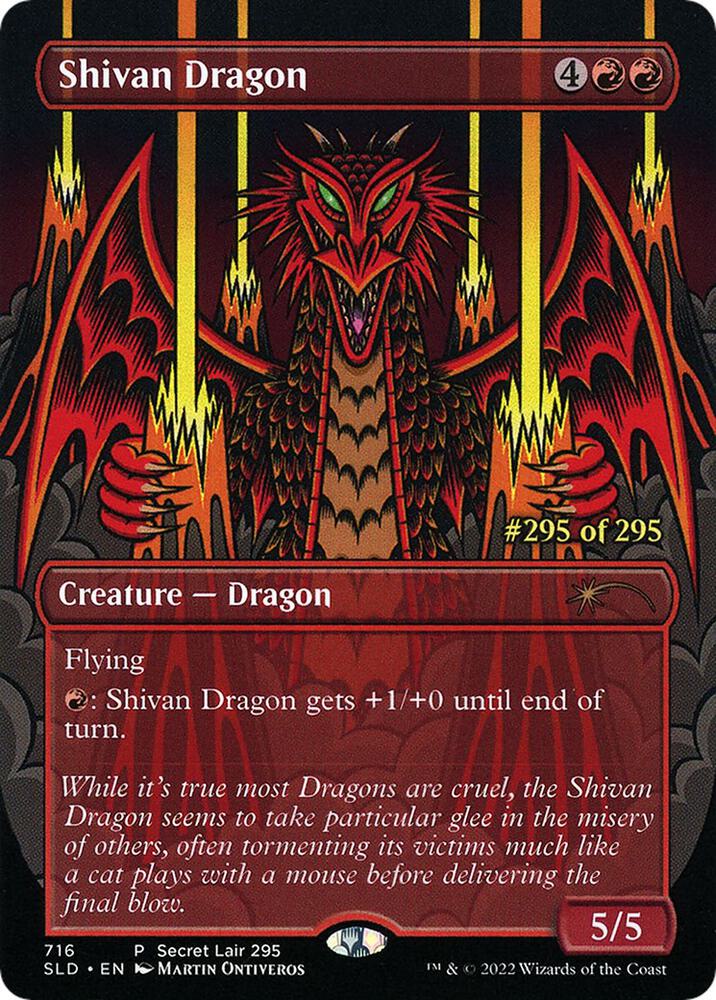 Shivan Dragon (Serial Numbered) card image