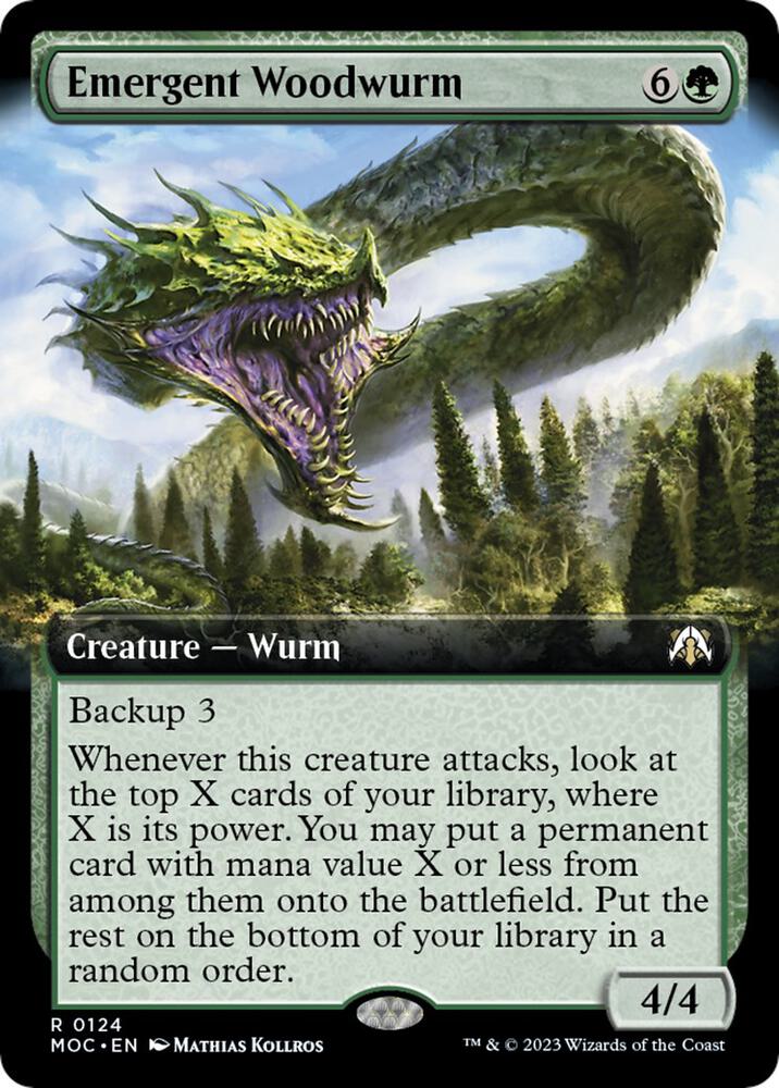 Emergent Woodwurm (Extended Art) card image