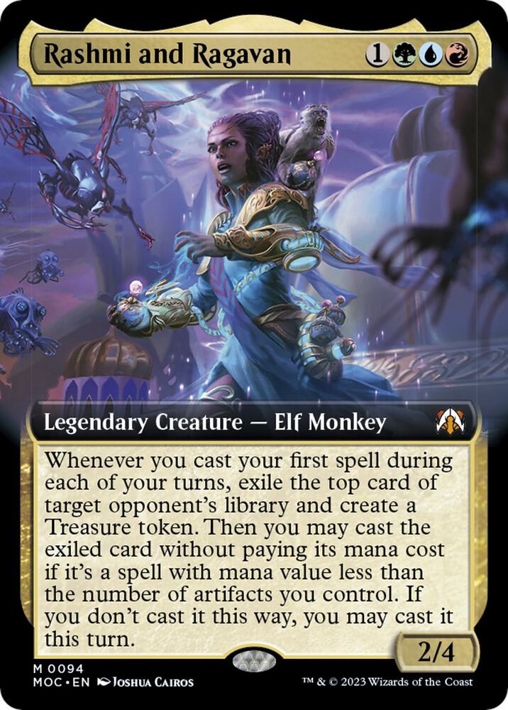 Rashmi and Ragavan (Extended Art) card image