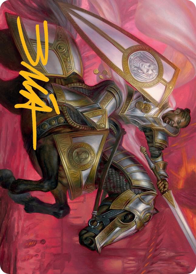 Sigiled Sentinel Art Card (Gold-Stamped Signature) card image