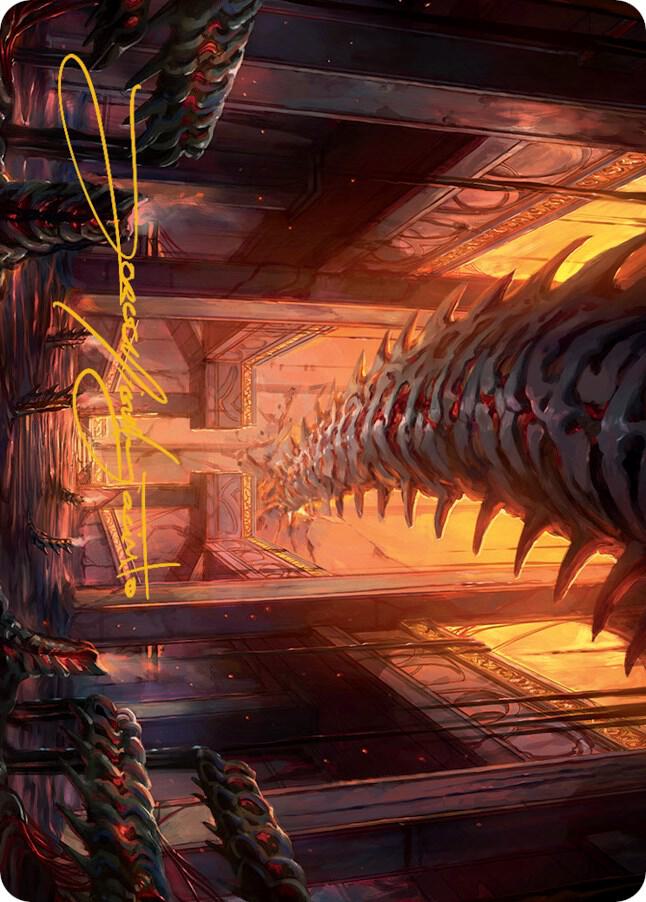 Bloodfell Caves Art Card (Gold-Stamped Signature) card image