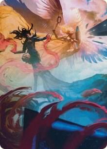 Drana and Linvala Art Card card image